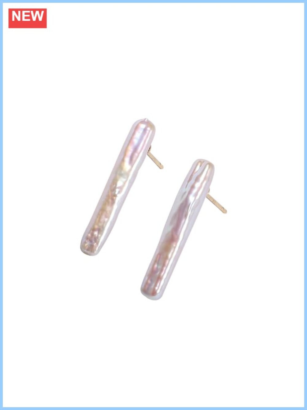 Sterling Silver Baroque Freshwater Pearl Drop and Stud Earrings for Women